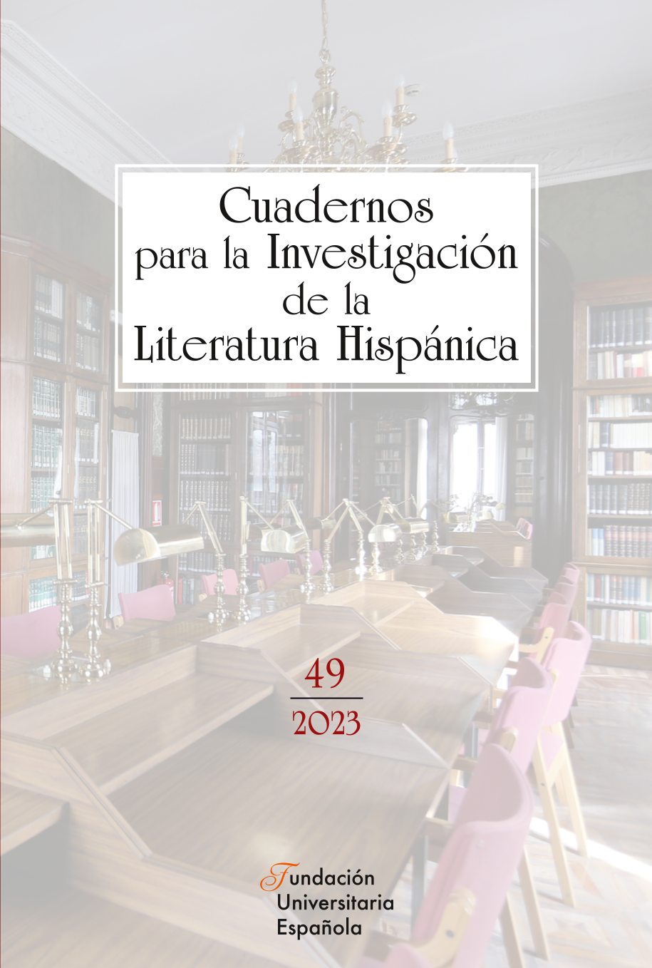 					Ver Núm. 49 (2023): Cuadernos para la Investigación de la Literatura Hispánica. Monografía: Escribir. Resistir. Existir. La mujer y la palabra en el exilio
				